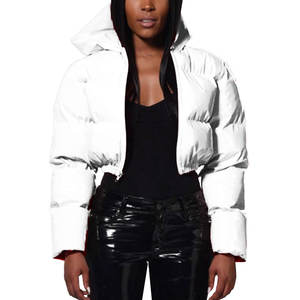 <b>Womens</b> Fashion Puffer <b>Jacket</b> Ultra <b>Light</b> <b>Weight</b> Packable Long Sleeve <b>Jacket</b> Winter Outerwear White Cold Weather - Product Image 1