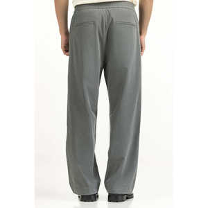 Pantalon Smart Casual MN-TRC-WS25-009, taille mi-haute élastique, tissu tissé léger, couleur unie, coupe droite, broderie, tailles XL à 6XL - Product Image 2