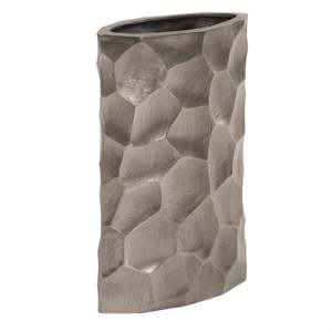 Jarrón Decorativo de Metal Martillado en Forma de Diamante, de Aluminio Fundido de Alta Calidad, para Centros de Mesa de Boda - Product Image 1