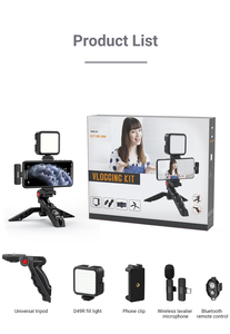 Nuovo arrivo mobile Live Streaming Kit microfono Vlogging Kit microfono per illuminazione a LED per l'insegnamento delle riprese Video Youtube - Product Image 6
