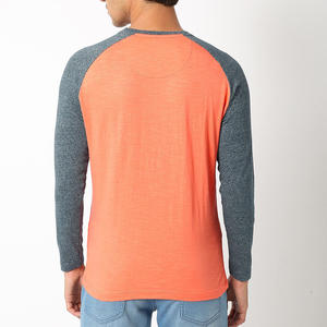 T-shirt à manches longues raglan chaud, logo personnalisé, t-shirt à manches longues raglan pour homme, t-shirt à manches longues raglan de baseball - Product Image 5