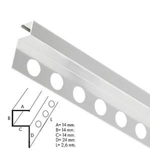 Barra di Protezione Quadrata in Metallo Opaco con Bordo Rinforzato 2,6 Metri - Product Image 1