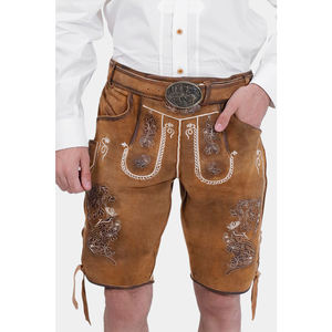 Wholesale Customizable Lederhosen Good Material Lightweight <b>Suspender</b> Warm Wear High Street Style Embossed <b>Button</b> Pattern - Product Image 5