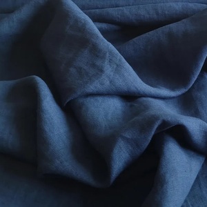 Tissu en lin indigo, tissu par yard, tissu en lin marine, lin par yard, tissu bleu foncé au mètre, tissu en lin naturel - Product Image 2