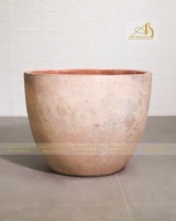 Atlantis Céramique Jaune AN303H46OW Pot de Fleur de Jardin Maison pour Plantation Mini Paysage Créations Décorations Intérieures