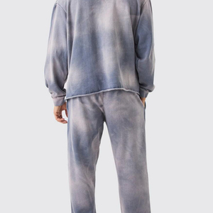 Ensemble survêtement jogging avec sweat-shirt et short personnalisés pour l'hiver 2025, logo personnalisé, imprimé à l'écran, 100% coton - Product Image 6