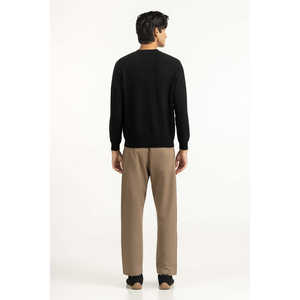 Suéter Premium Negro para Hombre, Estilo Vintage para Otoño e Invierno, Talla XXL, Corte Regular, Tejido - Product Image 4