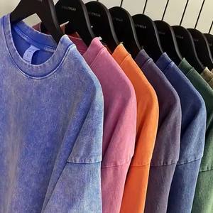 เสื้อยืดสกรีนลายตามสีพื้นสไตล์ย้อนยุคสำหรับผู้ชายสำหรับฤดูร้อนเสื้อยืดผ้าฝ้าย100% พิมพ์ลายสกรีน DTG แบบปรับแต่งได้สำหรับผู้ใหญ่ - Product Image 1