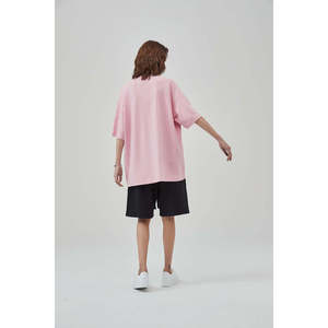 T-shirt oversize en coton 100% personnalisé pour femmes, coupe ample, épaules tombantes, respirant, style décontracté d'été, lettre - Product Image 4