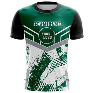 Custom Jersey Heat-Transfer Print Short Sleeve Team Uniform Breathable Quick Dry Anti-Bacterial Gaming <b>Shirt</b> with Logo Option - Product Image 5