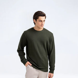 Sudadera Personalizada para Hombre, 100% Algodón, Cuello Redondo, Estilo Urbano con Estampado Ecológico, Moda de Invierno, Suministro al por Mayor - Product Image 3