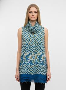 Écharpe en coton Mulmul, châle d'été imprimé en coton Mulmul, écharpe artisanale imprimée pour l'extérieur - Product Image 2