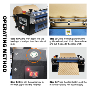 Boyang Máy Dập Nổi Phong Bì Máy Làm Da Bò Bọt Giấy Điền Gói Gấp Cuộn Tự Động Bọt Nhấn 220V - Product Image 6