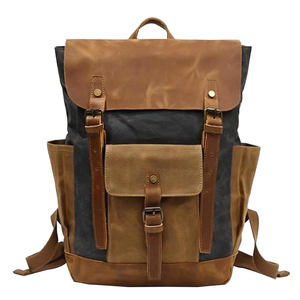 Luxury Waterproof PU Leather Laptop <b>Backpack</b> Portable Fashion Travel Bag Zipper for College <b>Students</b> Office Workers Wholesale - Product Image 5