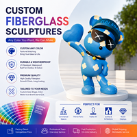 Sculpture personnalisée en fibre de verre, thème licorne et fleurs, fabrication OEM à partir de dessin, usine FRP, pour affichage en centre commercial