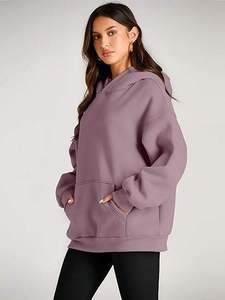 Sweats à capuche surdimensionnés pour femmes pulls molletonnés tenues de printemps 2025 pull automne hiver vêtements - Product Image 6