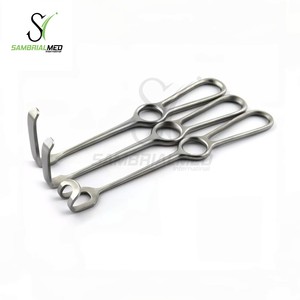 2 Retractores Quirúrgicos Veterinarios en Forma de L Langenbeck de 55 mm, de Acero Inoxidable de Grado Médico, Reutilizables, con Certificación CE - Product Image 2