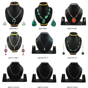 Christmas Special 925 Sterling <b>Silver</b> Multi Color CZ <b>Necklace</b> <b>and</b> <b>Earrings</b> <b>Set</b> Wholesale Jewelry Manufacturer - Product Image 4