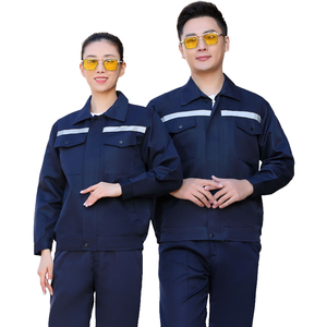 Conjunto de ropa de trabajo de manga larga, ropa de seguridad de protección laboral de fábrica resistente a la suciedad y al desgaste - Product Image 6