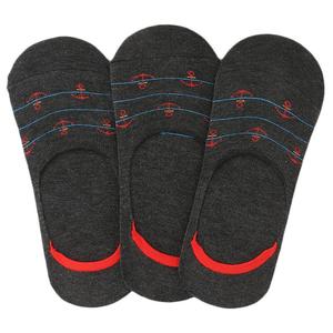 Lot de 3 chaussettes mocassins pour hommes (Z260) - Gris foncé - Product Image 1