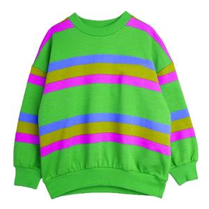 Nouveau pull à manches longues pour garçons et filles, version coréenne du pull rayé à col rond ample, style universitaire - Product Image 1