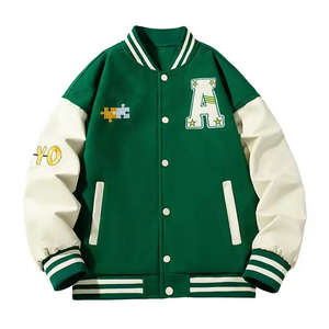 Chaqueta de Béisbol Varsity Bordada Impermeable con Logotipo Personalizado, Ropa Urbana de Alta Calidad para Hombre y Mujer - Product Image 1