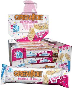 Barra de Proteína con Sabor a Pastel de Cumpleaños Grenade 12×60g - Product Image 2