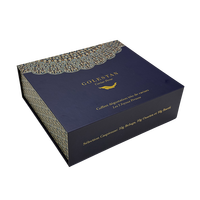 Boîte cadeau rigide de luxe classique noire grande boîte de présentation magnétique pour emballage de caviar avec insert en mousse noire