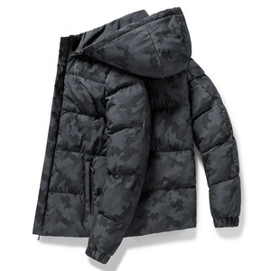 Men's Lightweight Canvas Puffer Jacket <b>Winter</b> Thermal Warm Quilted <b>Coat</b> With Stand Collar <b>Waterproof</b> Windproof Puffy Jacekt - Product Image 6