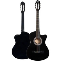 Midex CG-395BK 4/4 Kesik Gövdeli Klasik Gitar Ayarlanabilir Truss Rod'lu Ladin Ağacı Başlangıç Seviyesi