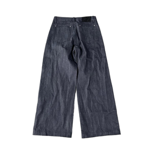 Jeans baggy décontractés lourds en coton de qualité supérieure pantalon baggy ample à la cheville de fabricant personnalisé vintage - Product Image 4