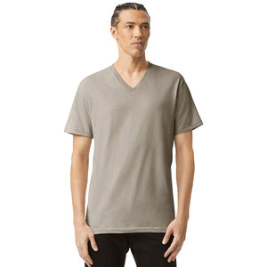 Loose Fit Mens V-Neck Dry Fit Camisetas Active Athletic Camiseta de entrenamiento de manga corta - Product Image 4