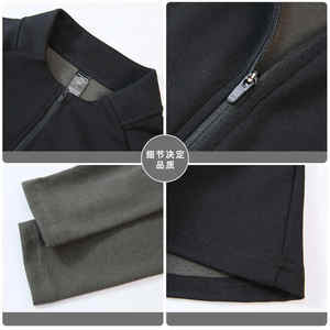 Demi Zip Hommes Chemises Logo Personnalisé Élégant Décontracté Confortable Mode Chemises OEM ODM Fournisseur Direct Usine Commande En Gros - Product Image 5