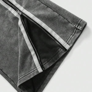 กางเกงวอร์มขายาวสำหรับผู้ชายกางเกงวิ่งขายาวพิมพ์ลายกรดมีซิป - Product Image 5