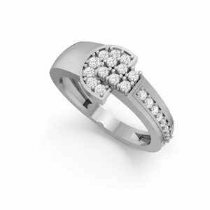 Anillo de Oro de 14K con Diamantes Naturales, El Grupo Estelar, para Bodas, Fiestas, Aniversarios, Regalo Romántico para Celebraciones - Product Image 1