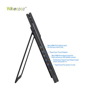 Écran <span class=keywords><strong>portable</strong></span> LCD double écran FHD de 18,5 pouces, 1080p, pliable, écran intelligent pour ordinateur <span class=keywords><strong>portable</strong></span>, écran de jeu, écran d'ordinateur avec fonction tactile - Product Image 4