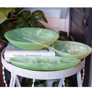 Cuenco de resina con patrón de seguridad para alimentos y patrón de remolino de agua utilizado para contener ensalada - Product Image 3