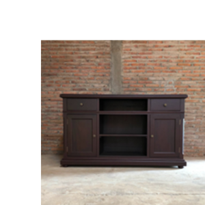 Armoire de rangement multifonctionnelle durable de style oriental en bois d'acajou écologique de luxe pour le salon - Product Image 6