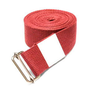 El último diseño en un color sólido con estilo de hebilla Buen proveedor Producto estirable ajustable Servicio OEM Correas de yoga - Product Image 1