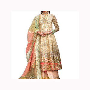 Traje Salwar indio pakistaní de alta calidad para mujer con manga completa Kameez Net Fabric Wedding Party Wear al por mayor para adultos - Product Image 4
