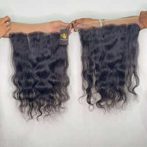 HD Fermeture à lacet Perruque frontale cheveux bruts indiens raides doux et brillants Cheveux bruts fabriqués en Inde au prix d'usine Vente en gros - Product Image 1