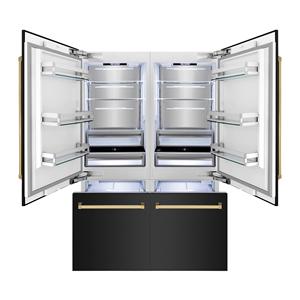Réfrigérateur à porte française avec congélateur inférieur Autograph Edition 60 pouces, 32,2 pieds cubes Distributeur d'eau et machine à glaçons sans givre de grande capacité - Product Image 6