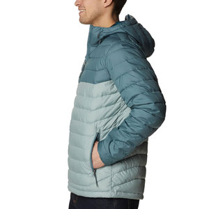 Vestes matelassées en polyester pour hommes, coupe-vent, à séchage rapide, col montant, logo sur le devant, pour l'hiver - Product Image 3