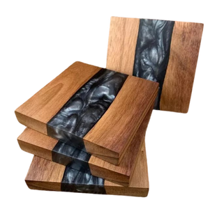 Elegant Customized <b>Wooden</b> Tea Cup Mats Two-Type Joint Wood Coaster at Low Price Color Combination <b>Wooden</b> Tea Platters Pads - Product Image 3