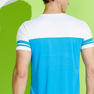 Logo personnalisé imprimé hommes Fitness t-shirt bas quantité minimale de commande Fitness porter tissu doux hommes ajusté t-shirt - Product Image 6