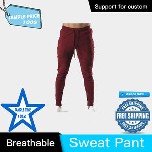 Pantalon de jogging décontracté de haute qualité pour hommes en marron grande taille 5XL 240gsm toile taille moyenne pantalons de survêtement style empilé - Product Image 6