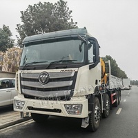 Prix d'usine Camion FOTON 8x4 avec grue à flèche pliante de 28 tonnes montée, 15m, boîte de vitesses, moteur, pompe à vendre