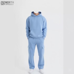 Vente en gros Logo personnalisé Ensemble 2 pièces surdimensionné Vêtements de sport vintage unisexe Pull Survêtements Pantalons de survêtement Vêtements décontractés Grande taille - Product Image 1