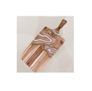 Artistic epoxy resin wood chopping board designed for wedding gifts multifunctional wooden cutting board for decorative kitchens - Product Image 1