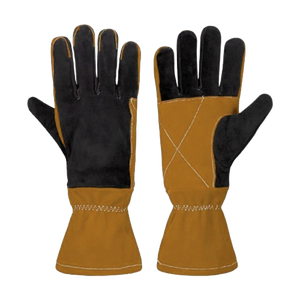 Reforzado Hi Vis Ropa DE TRABAJO Guantes de soldadura Logo Seguridad industrial Protección personal Abrasión Guantes DE TRABAJO DE SEGURIDAD resistentes al calor - Product Image 4